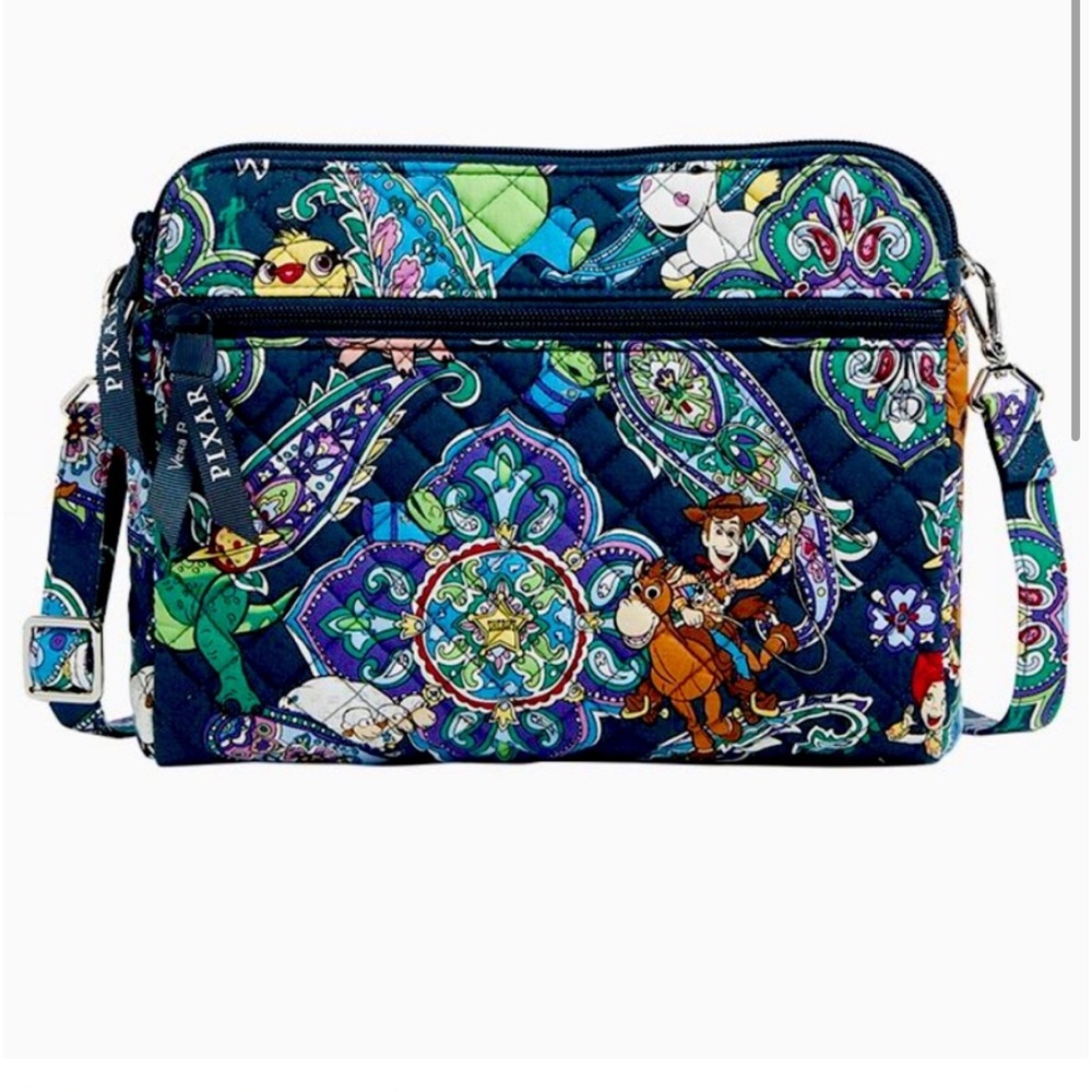 Vera Bradley Disney Pixar toy story Triple Compartment Crossbody Bag NWT